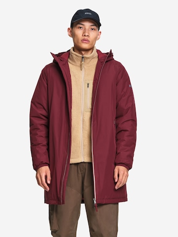 AIGLE Übergangsparka 'RAINPACK WARM 90' in Rot: Vorderseite