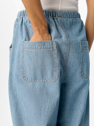 OBJECT Wide leg Jeans 'OBJRALY' in Blue