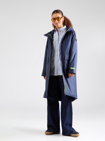 No. 1 Como Between-Seasons Coat in Blue