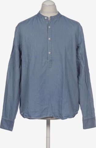 Sandro Button Up Shirt in XL in Blue: front