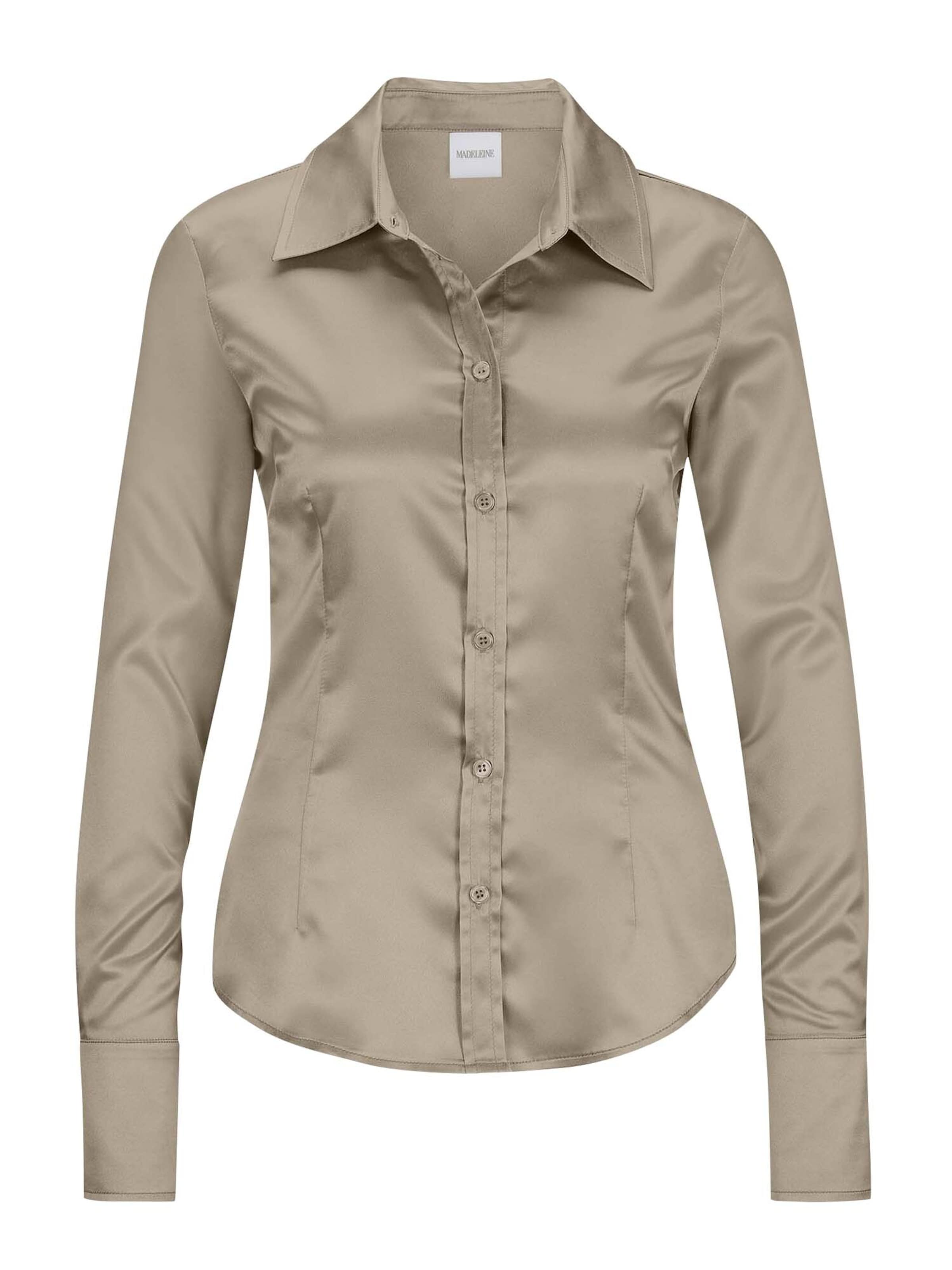 MADELEINE Bluse in Beige: Vorderseite