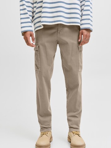 JACK & JONES Конический (Tapered) Брюки-карго 'JPSTACE ARTHUR' в Коричневый: спереди