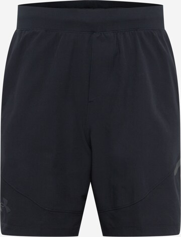 UNDER ARMOUR Workout Pants 'Unstoppable' in Black: front