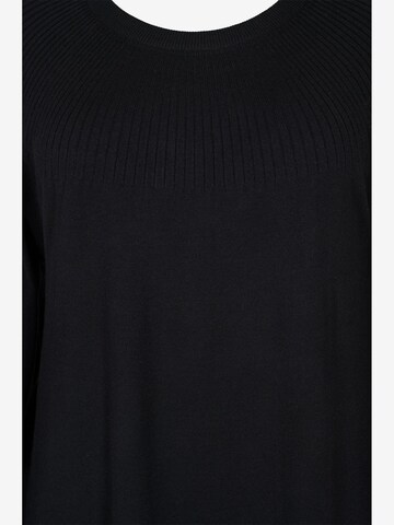 Zizzi Knitted dress 'Mella' in Black