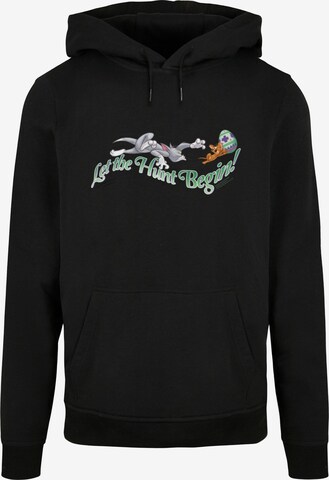 ABSOLUTE CULT Sweatshirt 'Tom and Jerry - Let The Hunt Begin' in Black: front