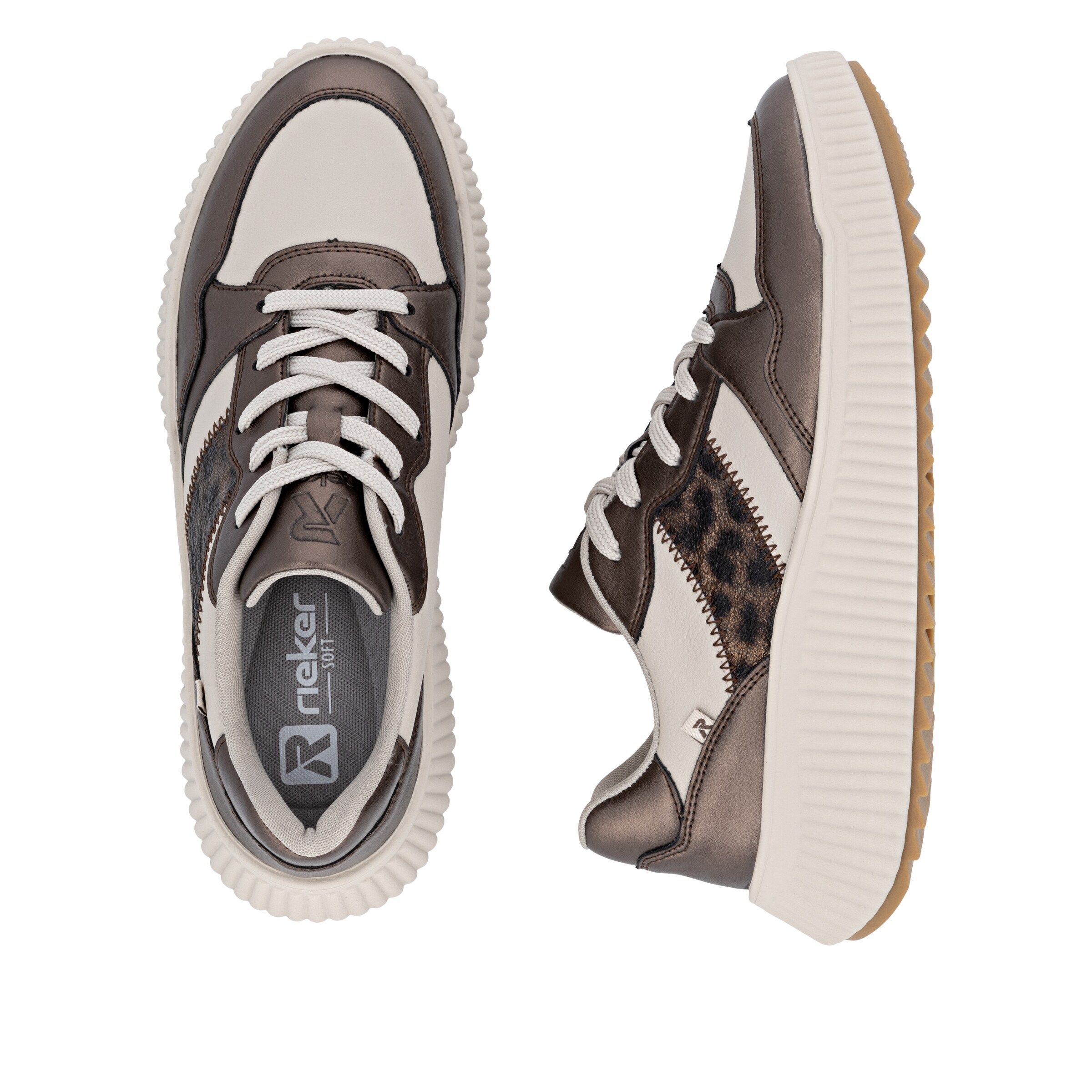 Baskets basses Rieker en beige
