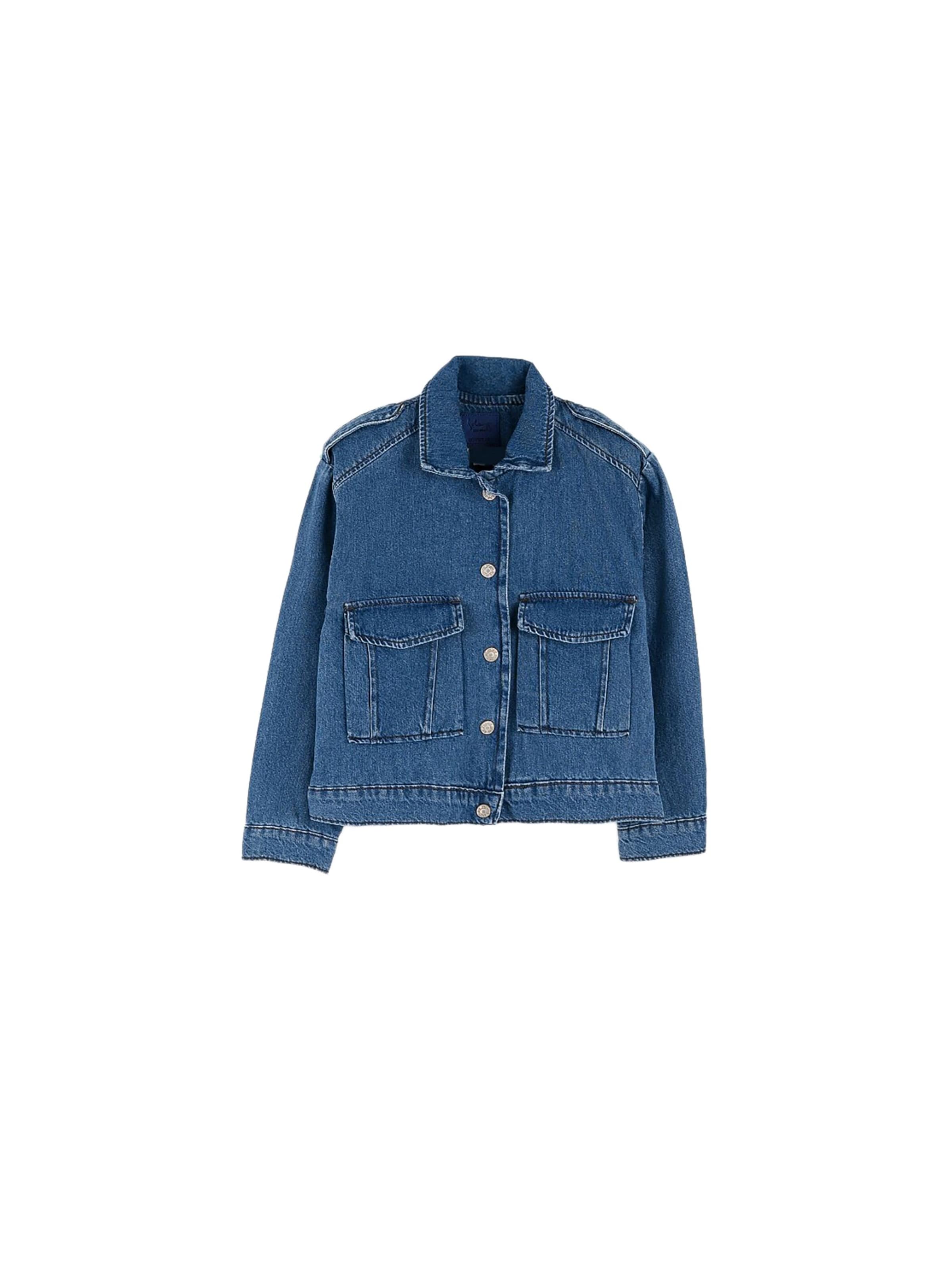 Solang Jacke in Blau: Vorderseite