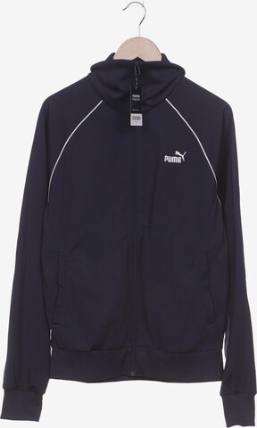 PUMA Sweatshirt & Zip-Up Hoodie in L-XL in Blue: front