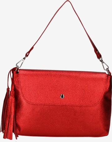 Pochette 'Pochette Donna Pelle Dollaro Laminato con Tracolla Rimovibile - Made in Italy' di Gave Lux in rosso: frontale