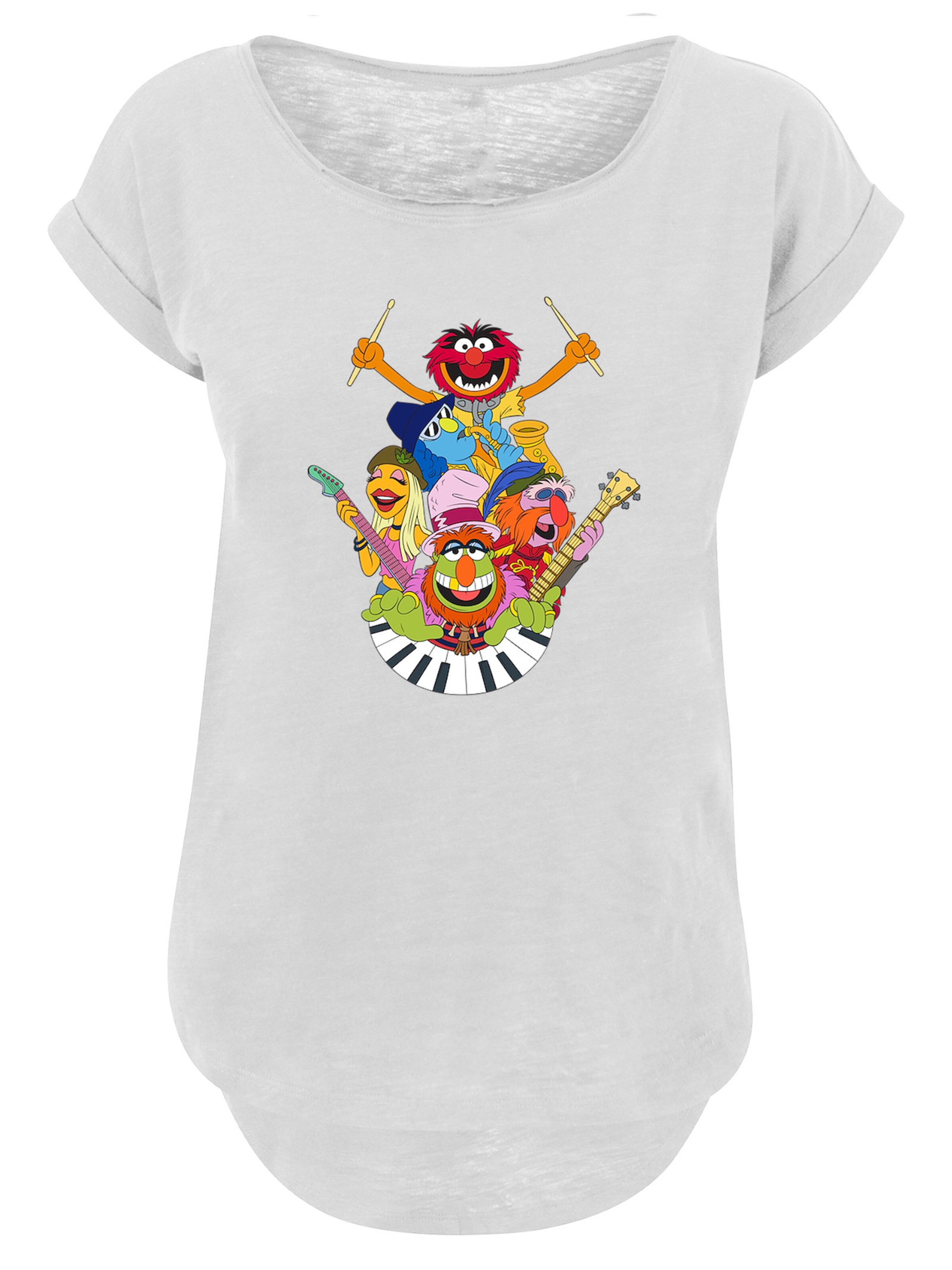 T-shirt 'Disney Muppets Dr.Teeth and The Electric Mayhem' F4NT4STIC en blanc : devant