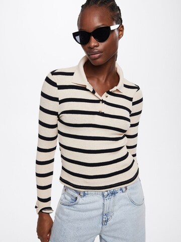 MANGO Shirt in Beige: Vorderseite