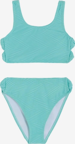 Lipsy Bralette Bikini in Blue: front
