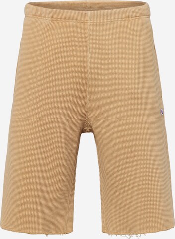 Champion Reverse Weave Regular Pants in Beige: front