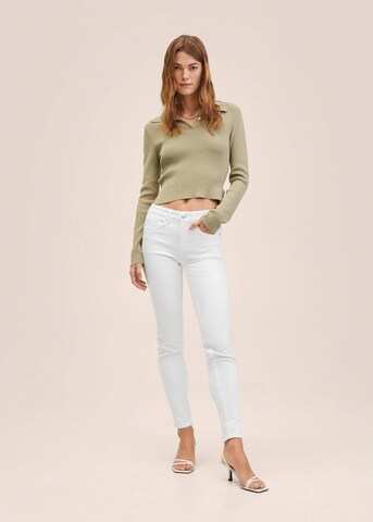 MANGO Regular Jeans in Weiß