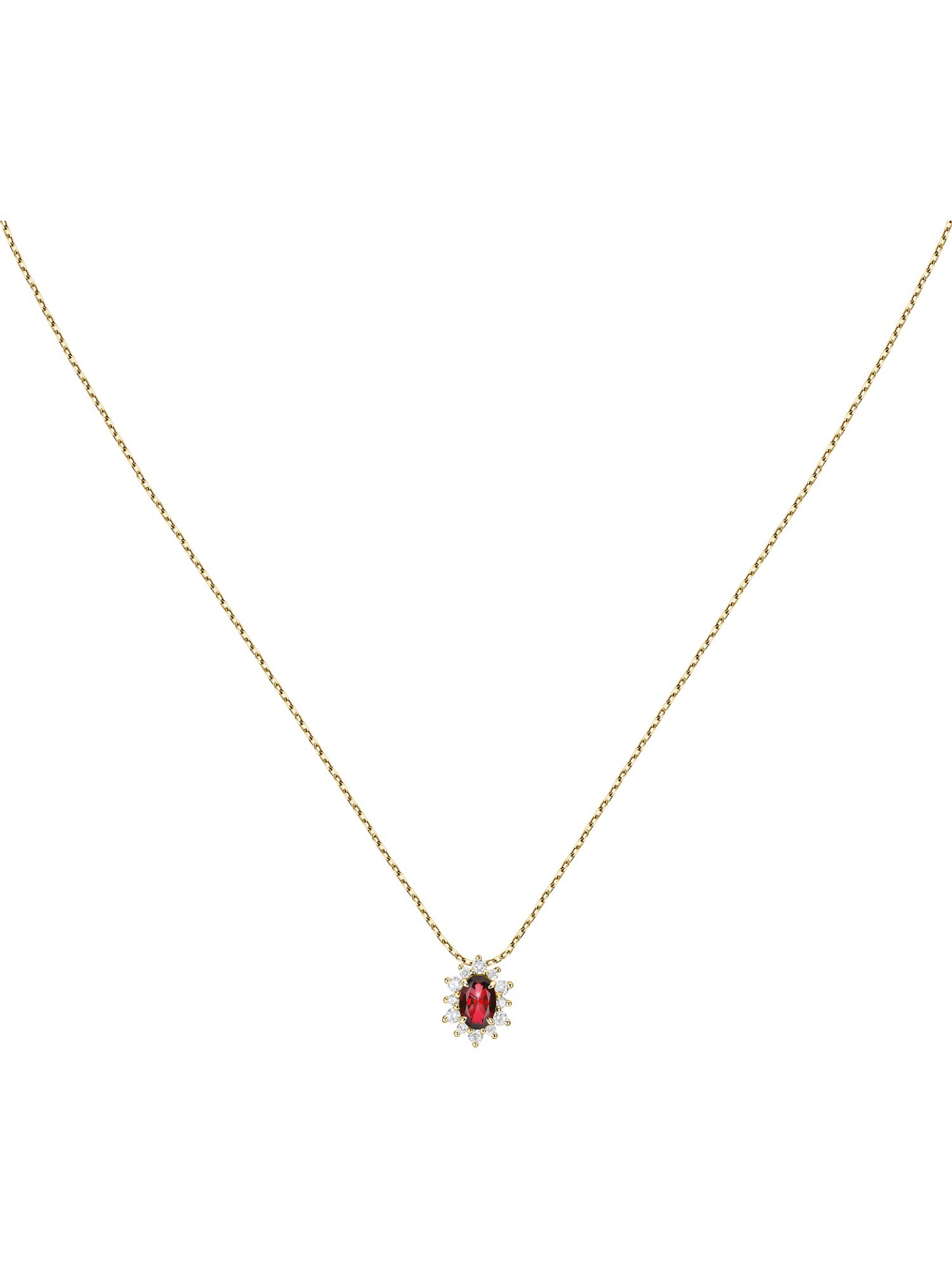 Live Diamond Kette in Gelb: Vorderseite