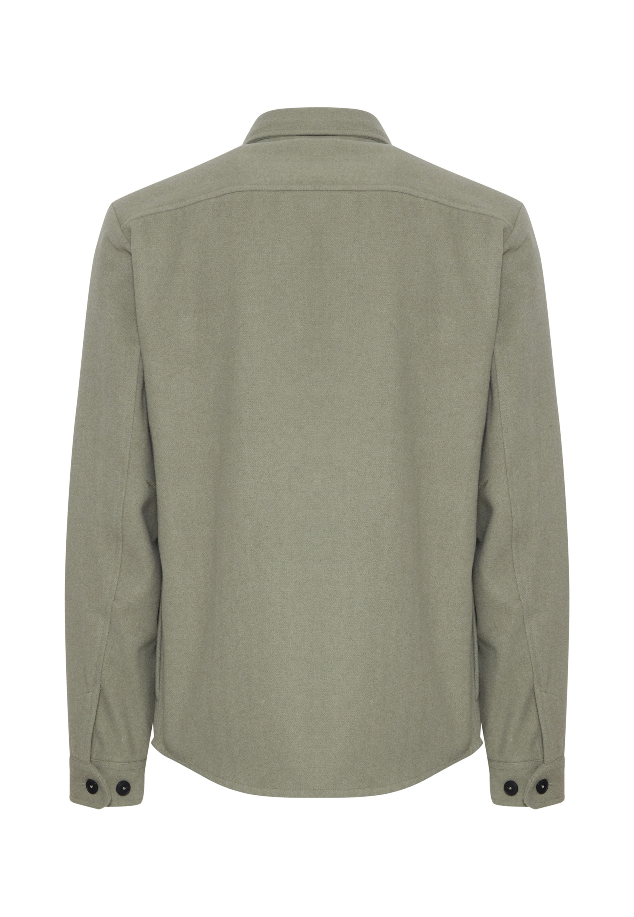 Coupe regular Chemise !Solid en vert : derrière