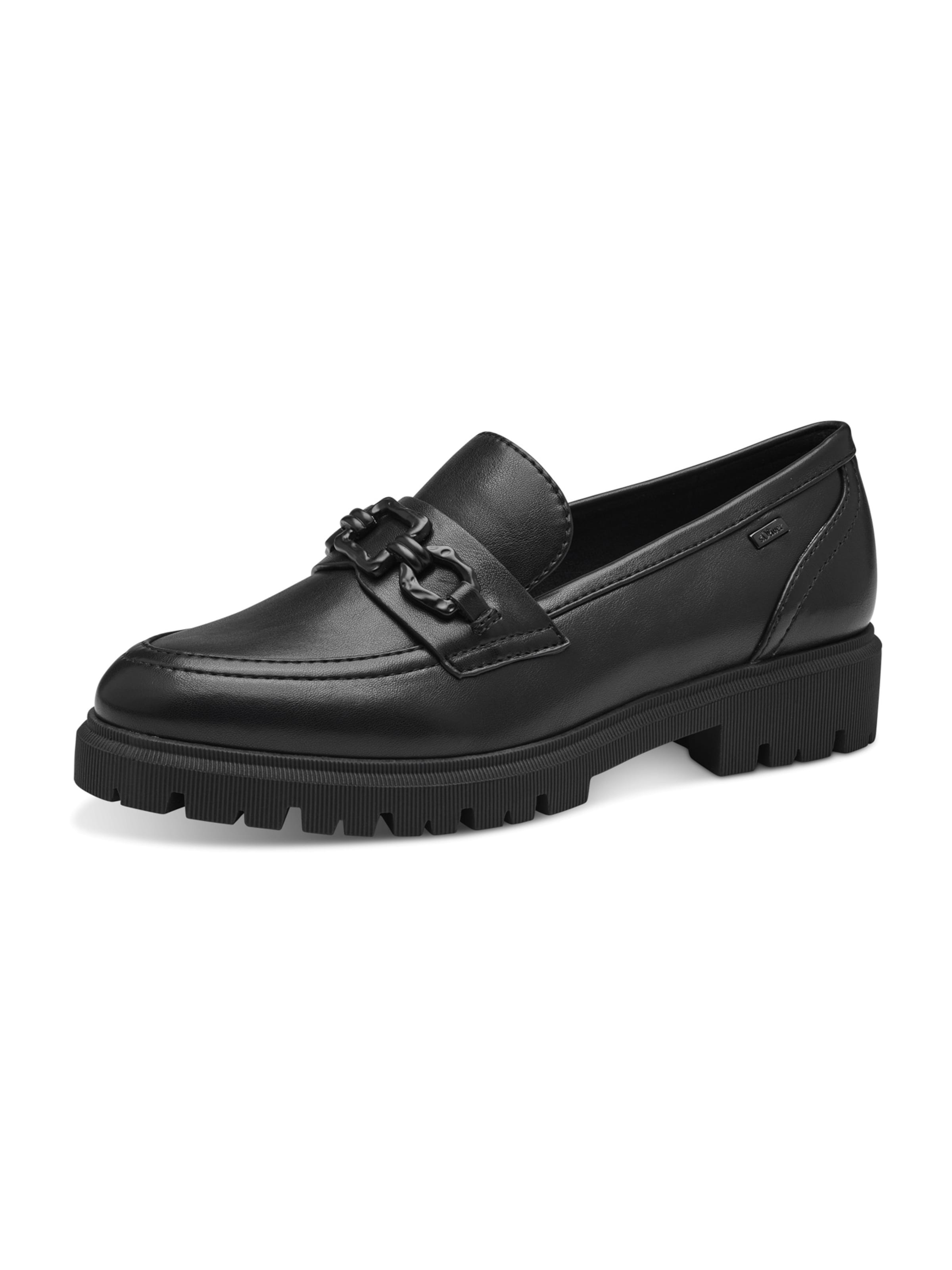 s.Oliver Slipper in Schwarz: Vorderseite