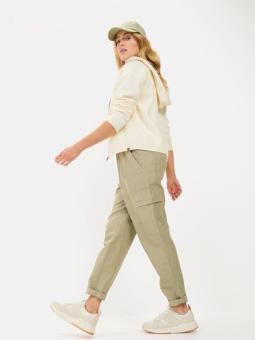 CAMEL ACTIVE Loosefit Loose Fit Hose aus Leinenmix in Grün