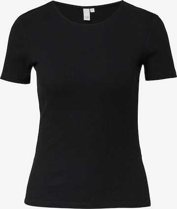 QS Shirt in Zwart: voorkant