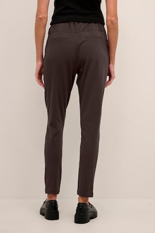 Kaffe Skinny Pleat-Front Pants 'Jillian' in Brown