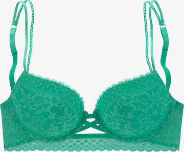 VIVANCE Push-up Bra in Green: front