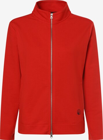 Franco Callegari Zip-Up Hoodie in Red: front