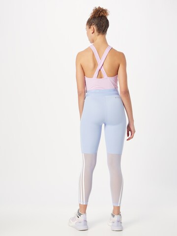 ADIDAS PERFORMANCE Skinny Sporthose 'Hyperglam' in Blau