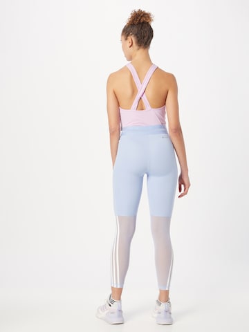 ADIDAS PERFORMANCE Skinny Sportovní kalhoty 'Techfit Hyperglam' – modrá