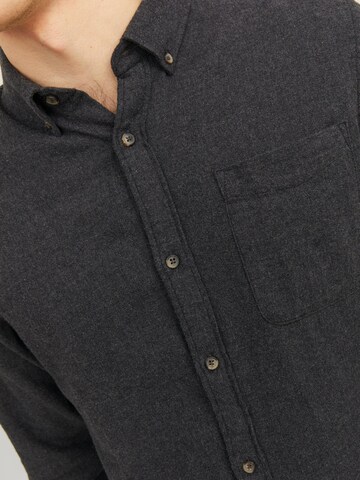 JACK & JONES Úzky strih Košeľa 'JJEClassic' - Sivá