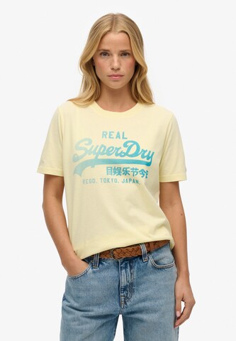 Superdry Shirt in Geel: voorkant