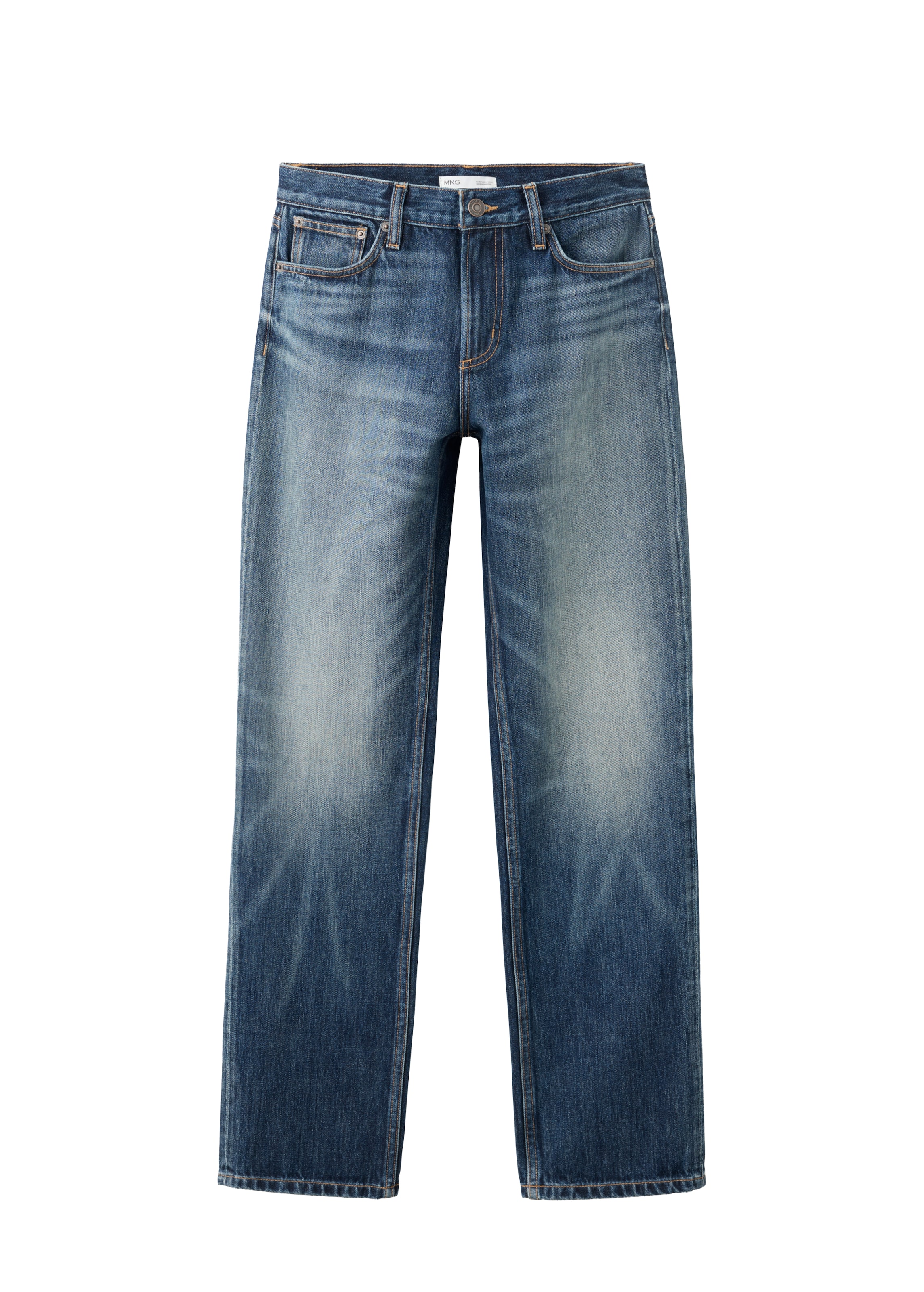 MANGO - regular Vaquero 'CAROLINE' en azul: frente