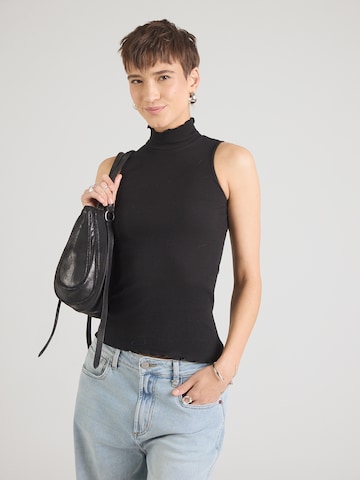 rosemunde Topp 'Bernadine' i svart: framsida