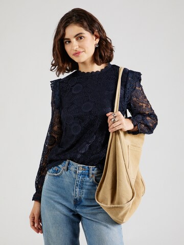 PIECES Blouse 'PCOLLINE' in Blue: front