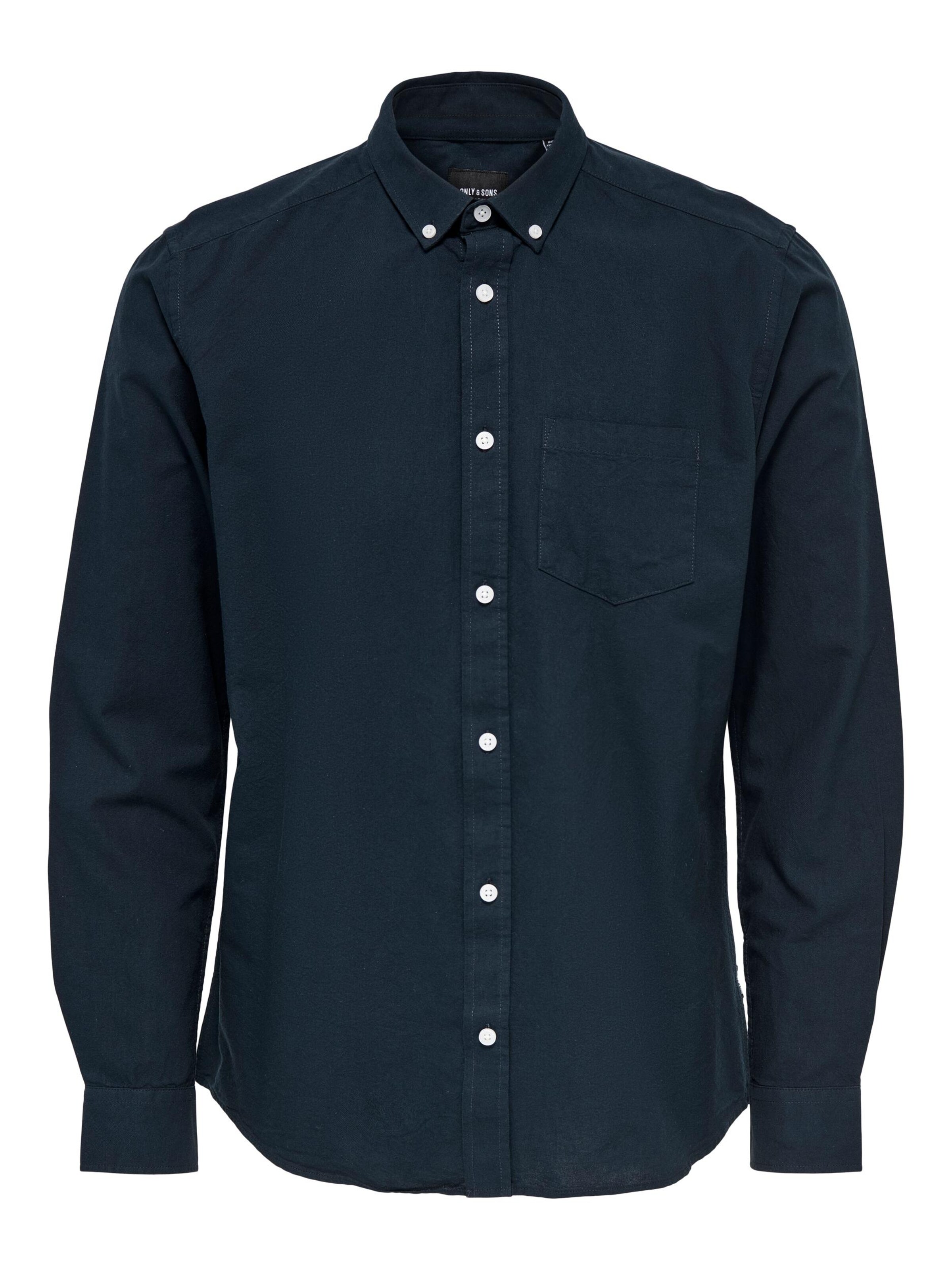 Only & Sons - Camisa 'Alvaro' em azul: frente