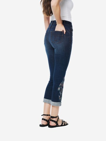 KOROSHI Slimfit Jeans i blå