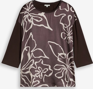 Maglietta di Tom Tailor Women + in marrone: frontale