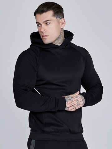 Pull-over SikSilk en noir : devant