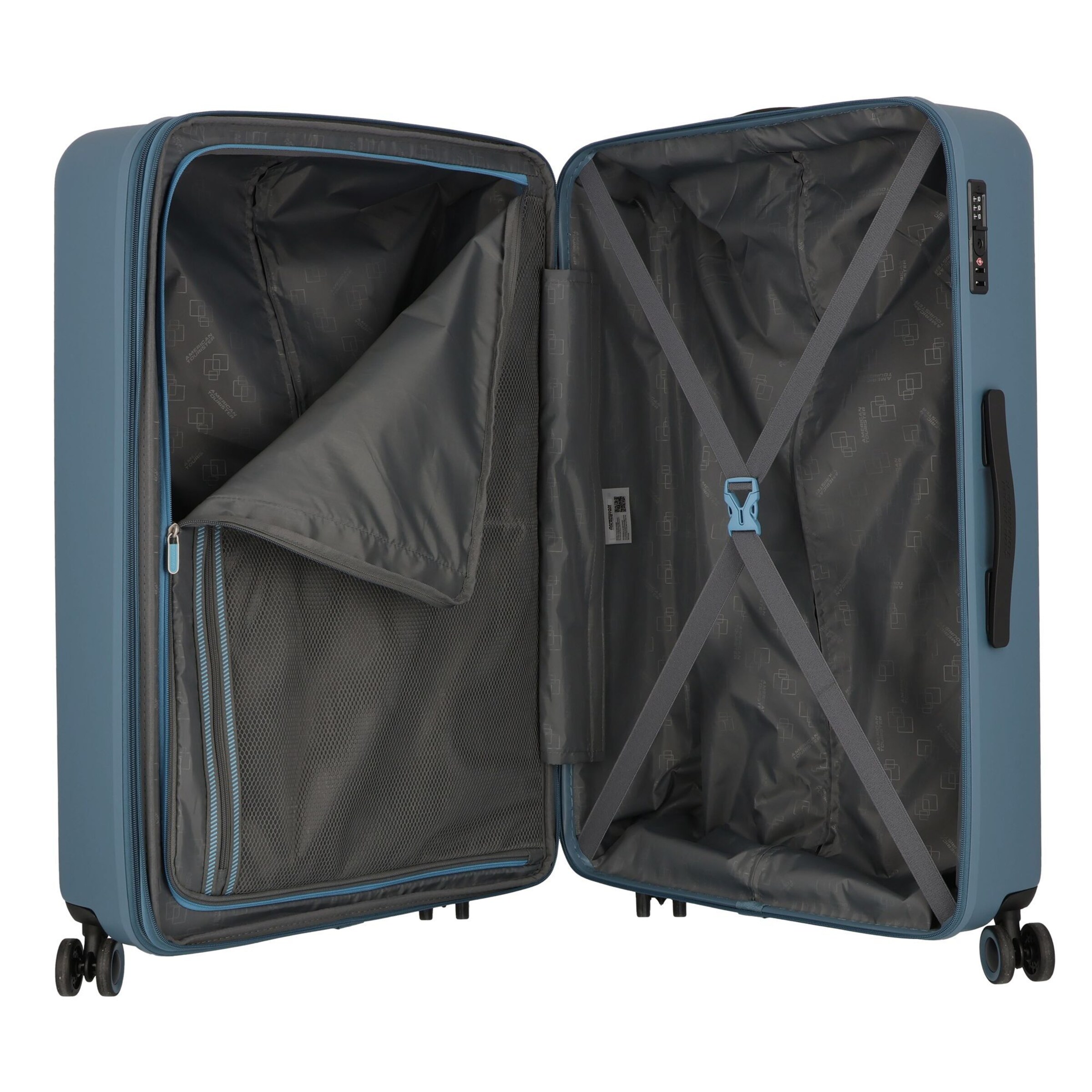 Trolley 'Dynabelt' di American Tourister in blu
