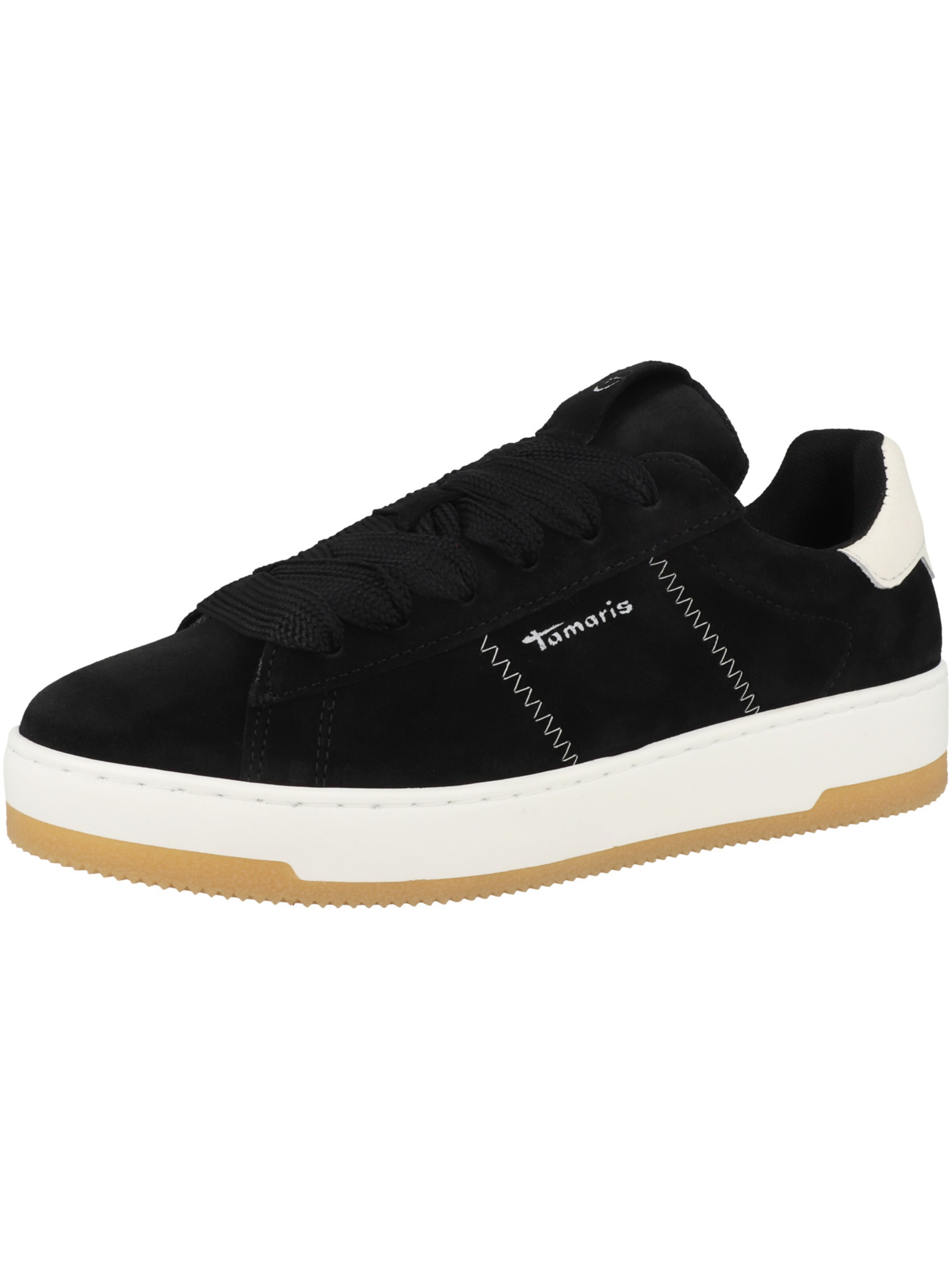 Sneaker bassa di Tamaris in nero: frontale