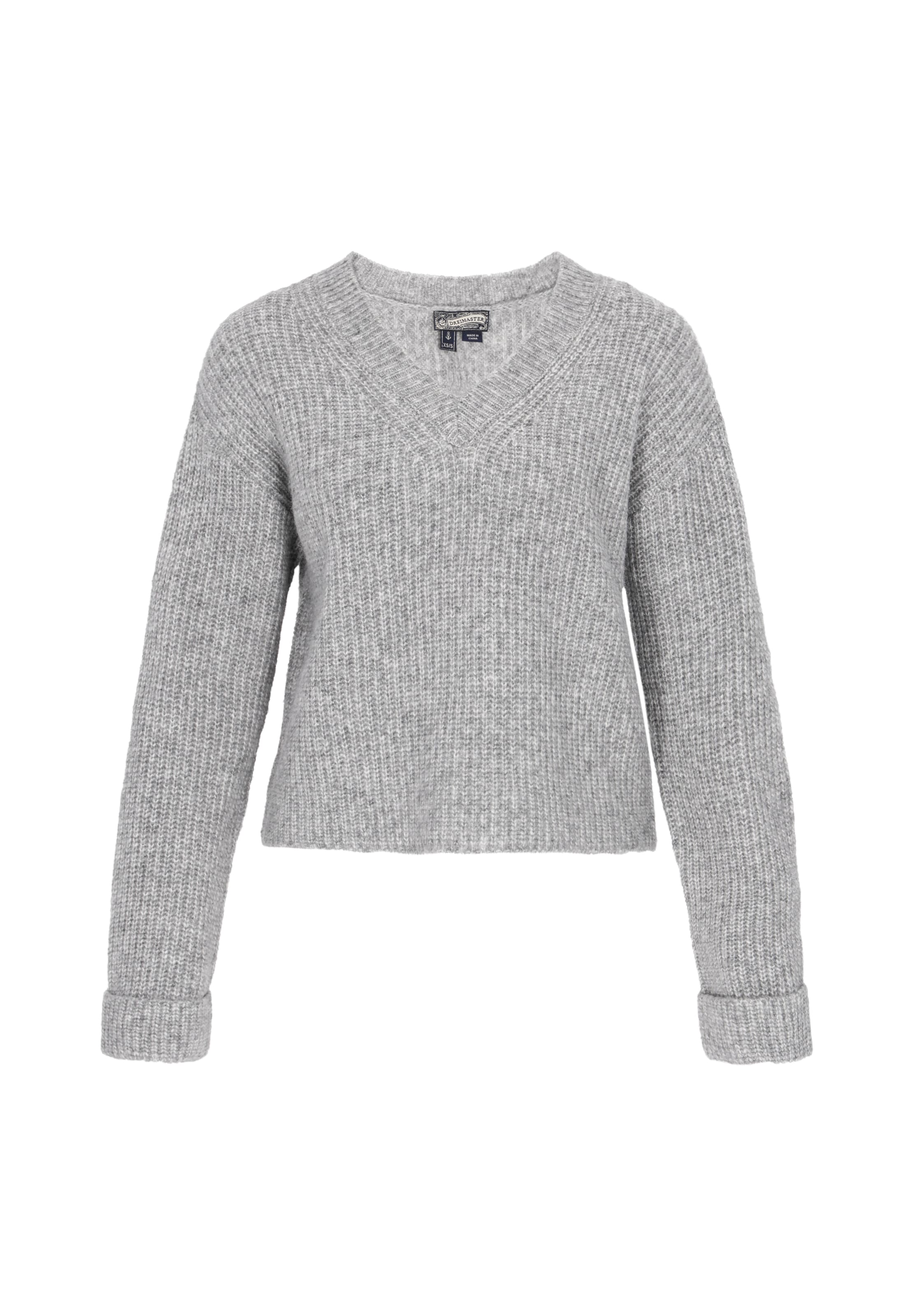 DreiMaster Vintage Svetr – šedá: přední strana