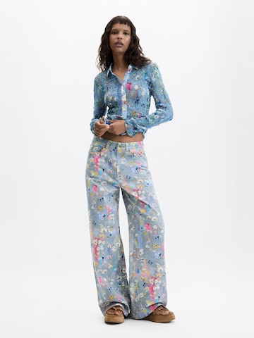 Desigual Wide leg Τζιν σε μπλε