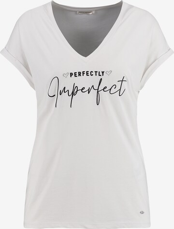 Key Largo T-shirt 'PERFECTLY' i vit: framsida