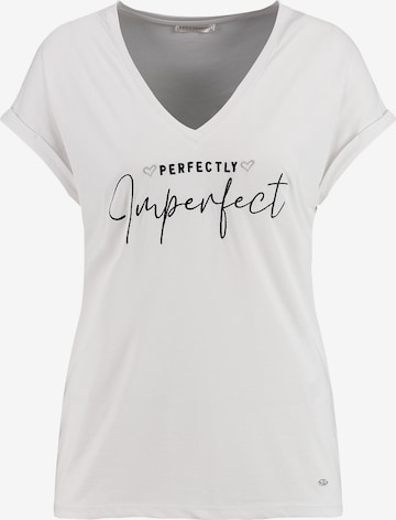 Key Largo T-shirt 'PERFECTLY' i vit: framsida