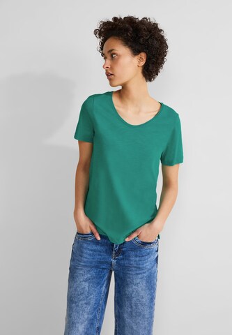 Tricou 'Gerda' de la STREET ONE pe verde: față