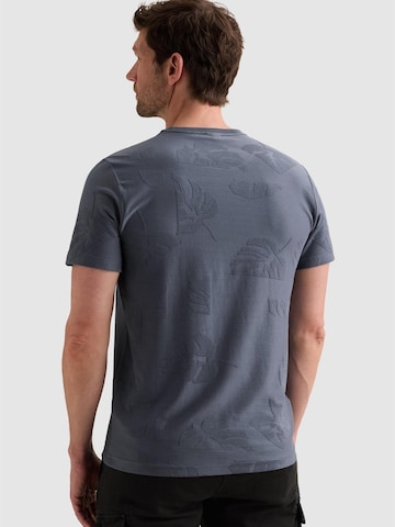 T-Shirt 'T-shirt with allover jacquard pattern' PME Legend en bleu