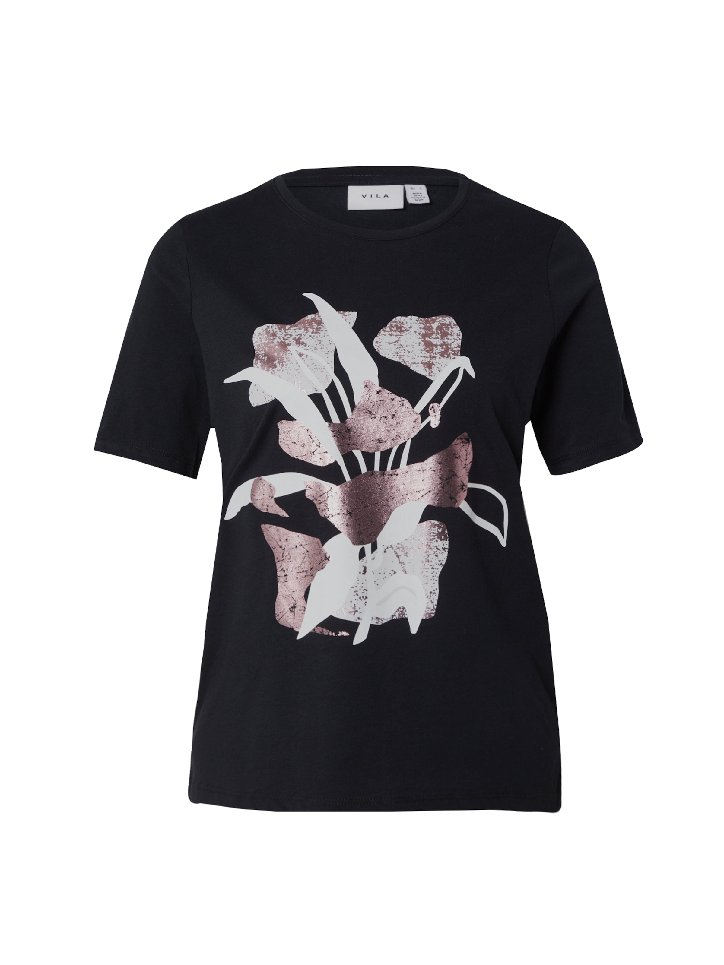 VILA Shirts 'VISTAMP' i sort: forside