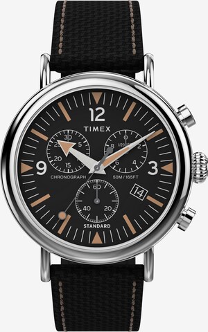 TIMEX Analoguhr in Schwarz: Vorderseite