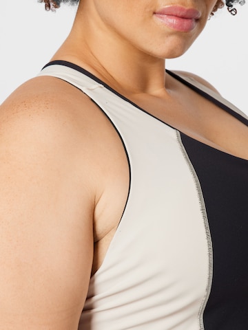 Reebok Bustier Sport-BH in Schwarz