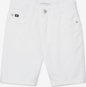 Regular Pantalon Calvin Klein Jeans en blanc : devant