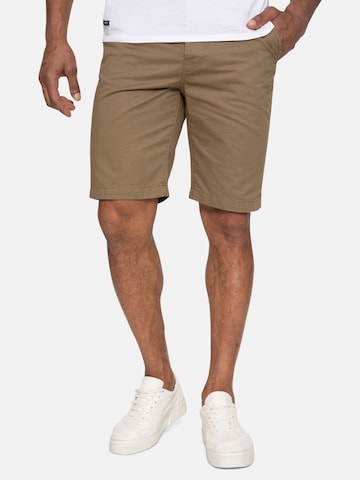 Threadbare Normální Chino kalhoty 'Southsea' – hnědá: přední strana
